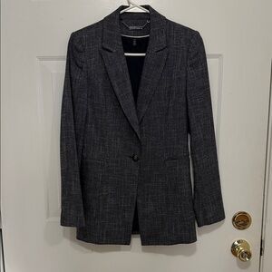 WHBM Gray Plaid Blazer
